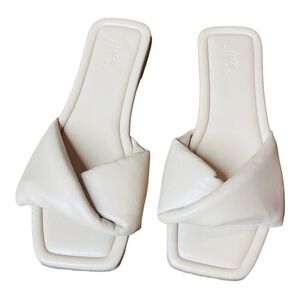 Nwt Asos cream slide on sandal